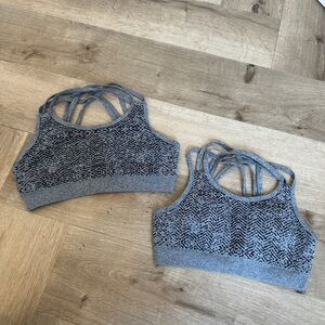 Forever 21 Gray Patterned Sports Bra